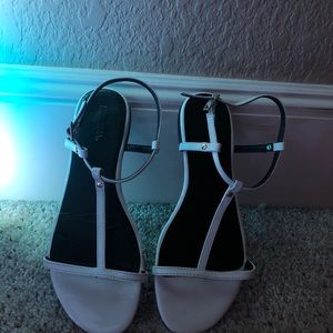 White sandals